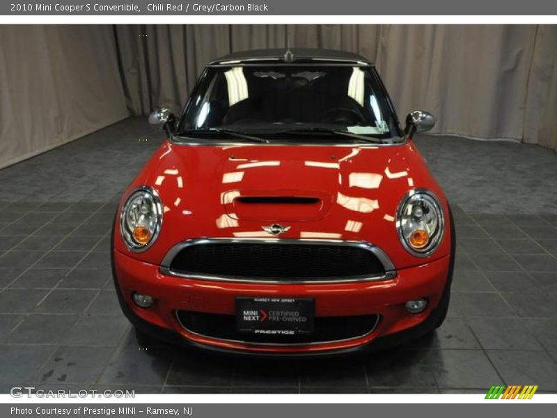 Chili Red / Grey/Carbon Black 2010 Mini Cooper S Convertible