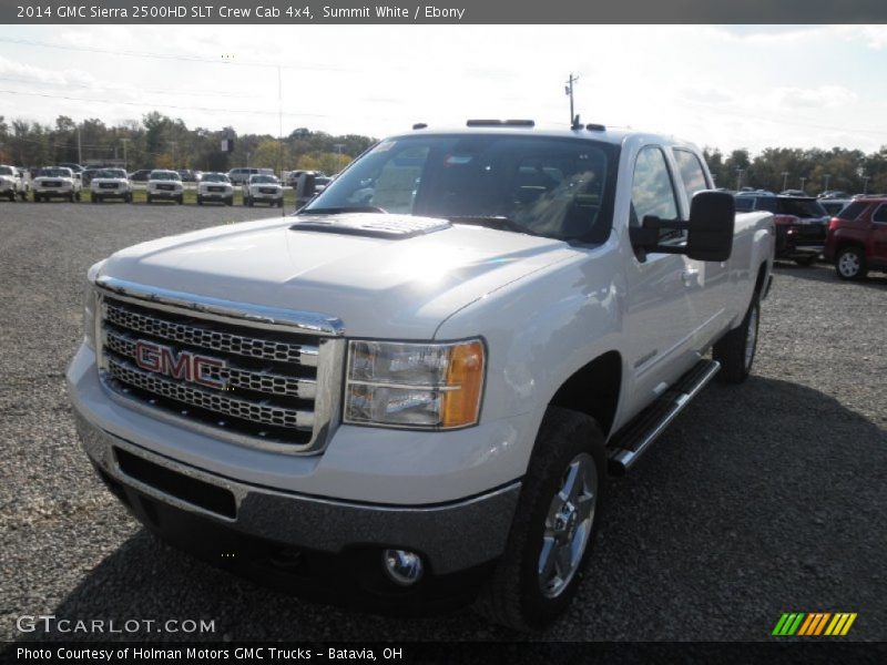 Summit White / Ebony 2014 GMC Sierra 2500HD SLT Crew Cab 4x4