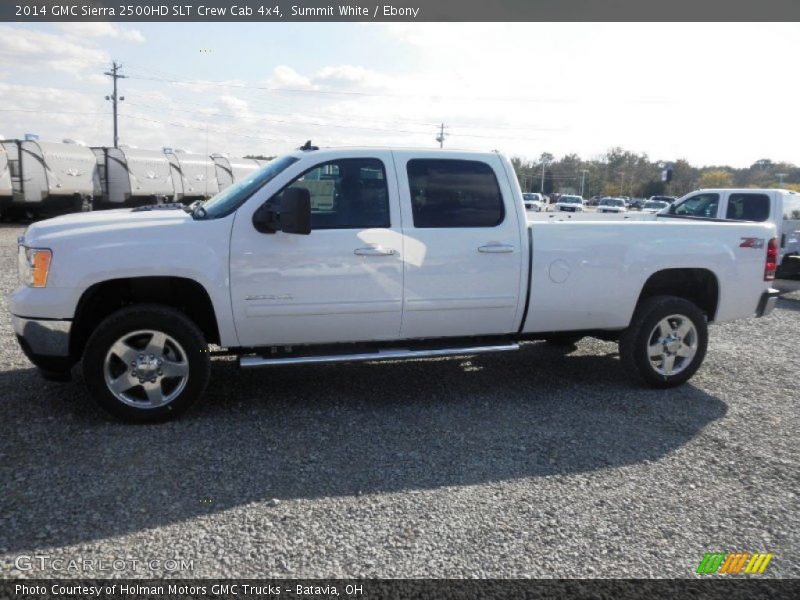 Summit White / Ebony 2014 GMC Sierra 2500HD SLT Crew Cab 4x4