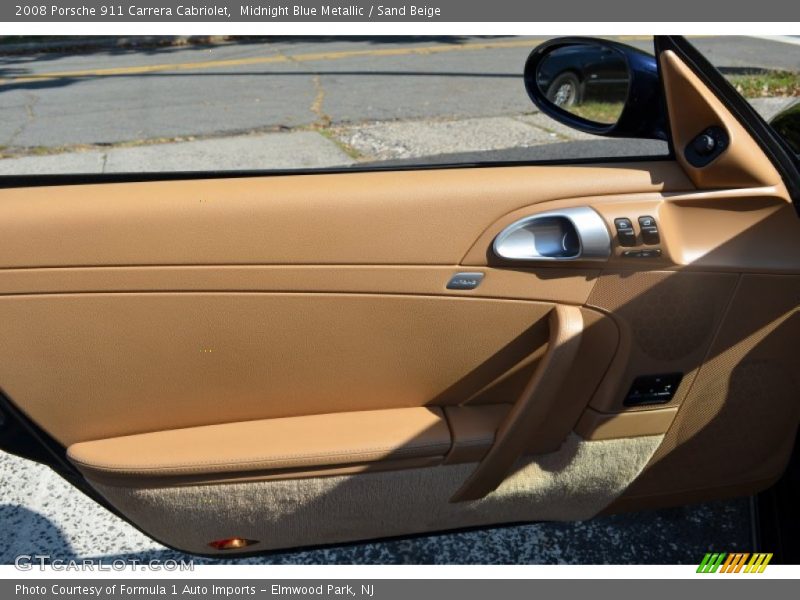 Midnight Blue Metallic / Sand Beige 2008 Porsche 911 Carrera Cabriolet