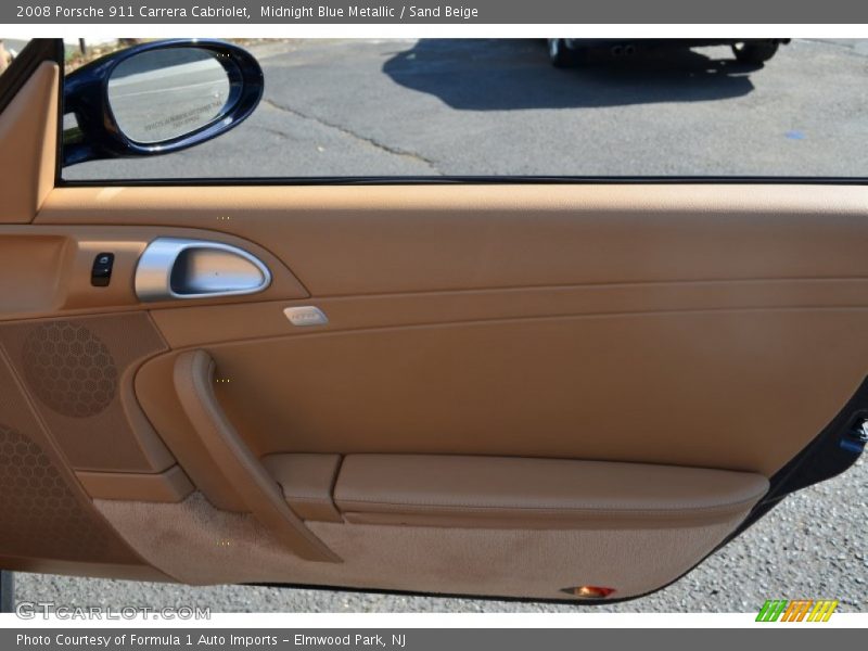 Midnight Blue Metallic / Sand Beige 2008 Porsche 911 Carrera Cabriolet