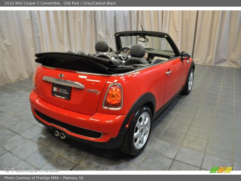Chili Red / Grey/Carbon Black 2010 Mini Cooper S Convertible