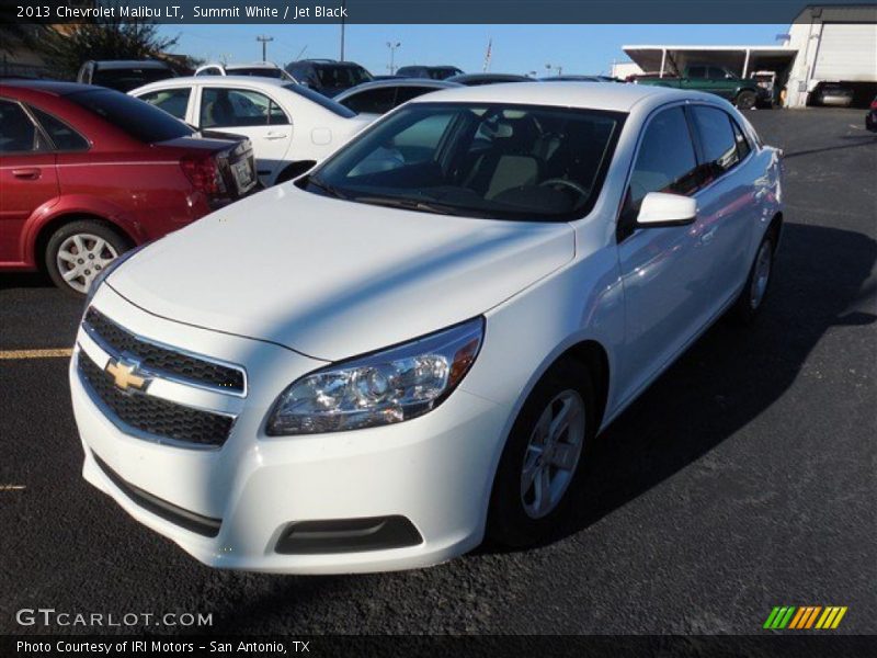 Summit White / Jet Black 2013 Chevrolet Malibu LT