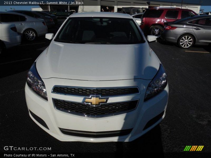 Summit White / Jet Black 2013 Chevrolet Malibu LT