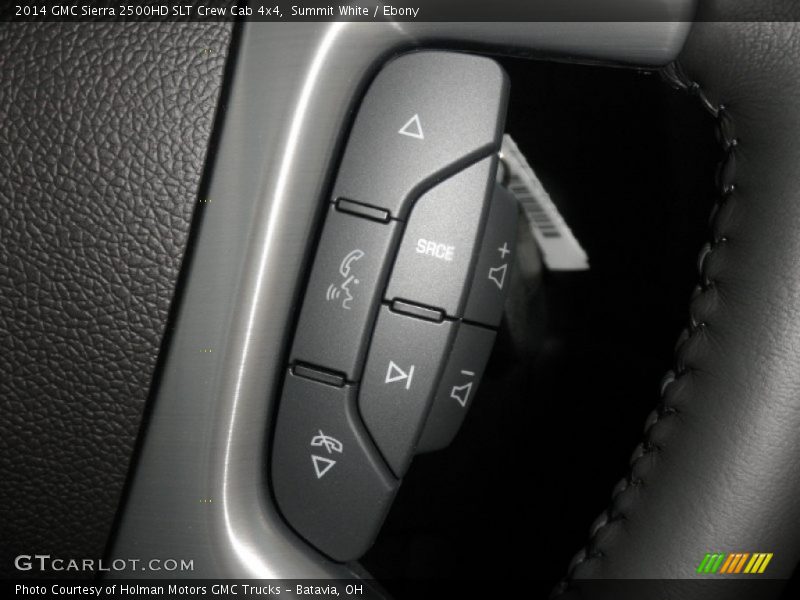 Summit White / Ebony 2014 GMC Sierra 2500HD SLT Crew Cab 4x4