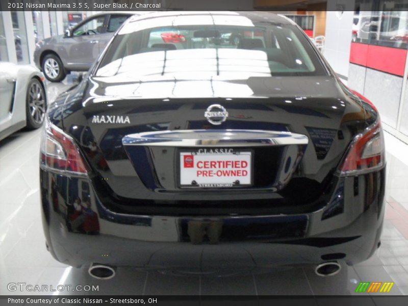 Super Black / Charcoal 2012 Nissan Maxima 3.5 S