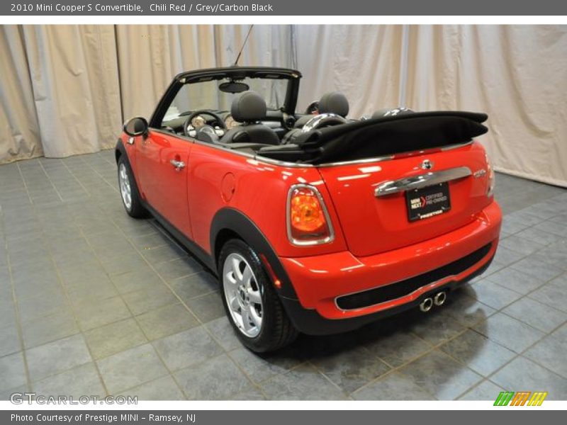 Chili Red / Grey/Carbon Black 2010 Mini Cooper S Convertible