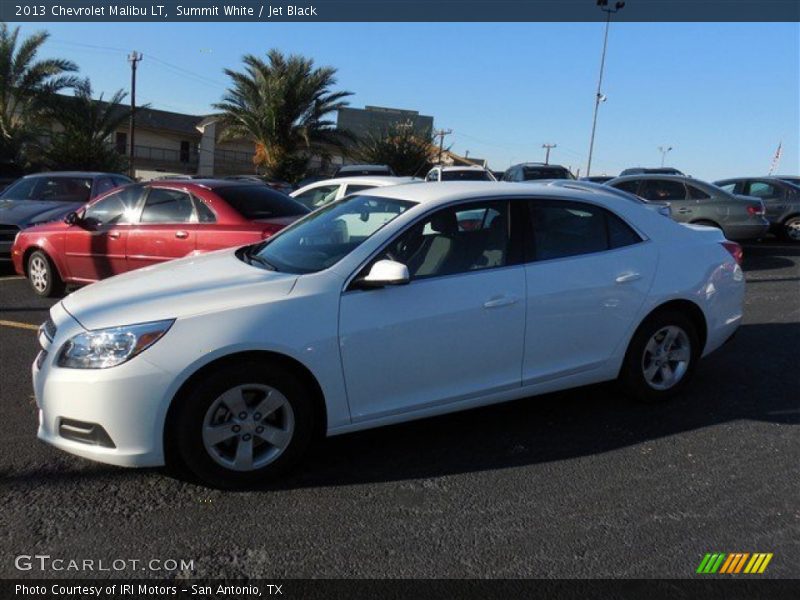 Summit White / Jet Black 2013 Chevrolet Malibu LT