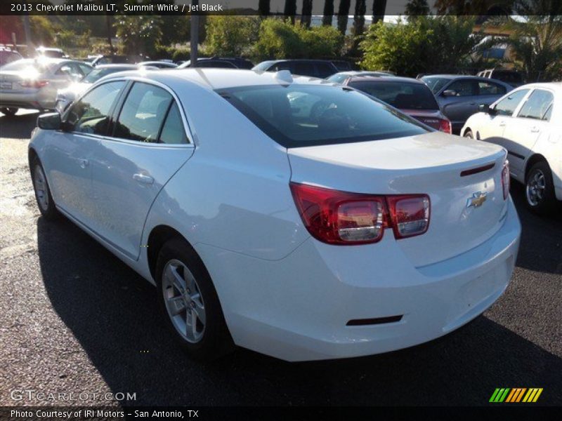 Summit White / Jet Black 2013 Chevrolet Malibu LT