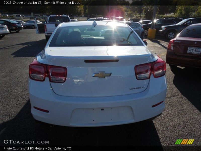 Summit White / Jet Black 2013 Chevrolet Malibu LT
