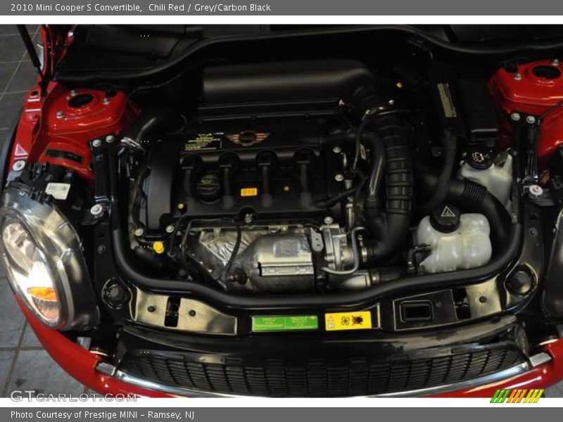Chili Red / Grey/Carbon Black 2010 Mini Cooper S Convertible