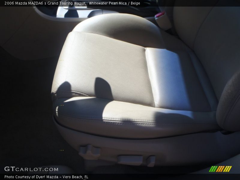 Whitewater Pearl Mica / Beige 2006 Mazda MAZDA6 s Grand Touring Wagon