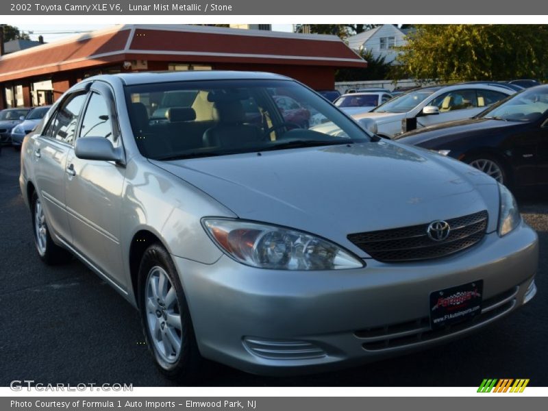 Lunar Mist Metallic / Stone 2002 Toyota Camry XLE V6
