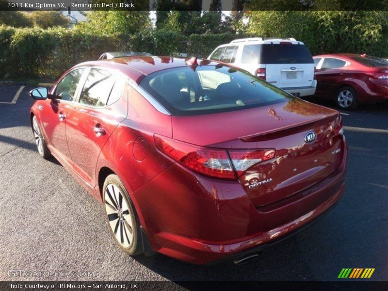 Remington Red / Black 2013 Kia Optima SX