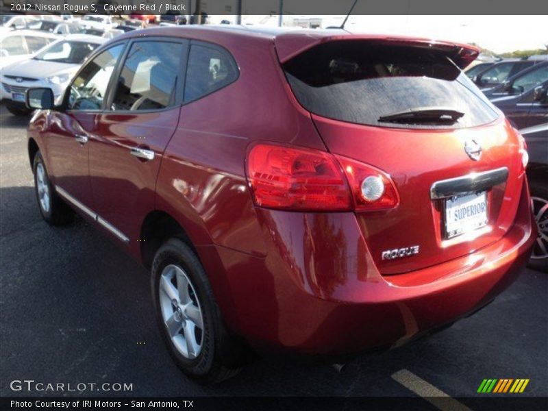 Cayenne Red / Black 2012 Nissan Rogue S