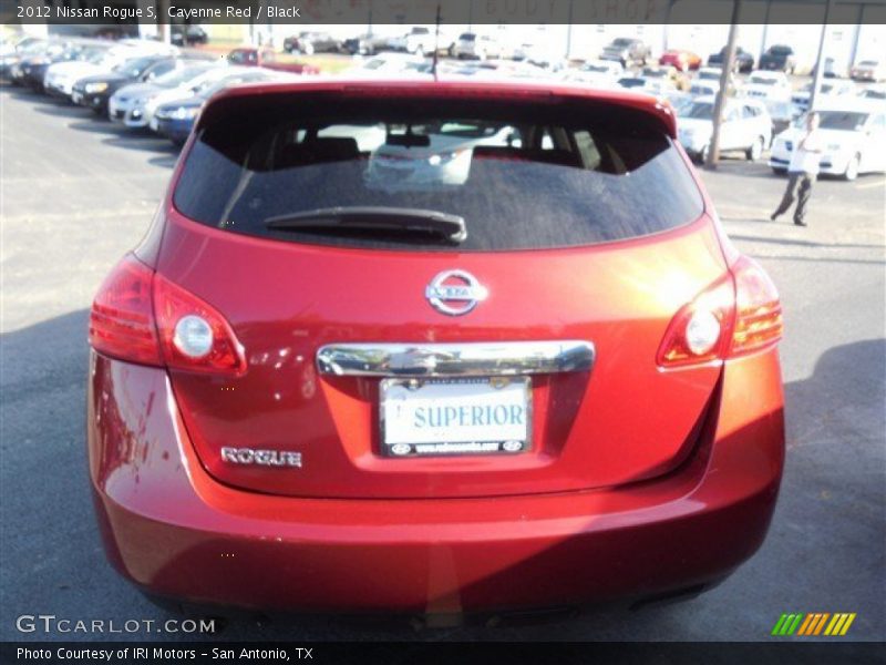 Cayenne Red / Black 2012 Nissan Rogue S