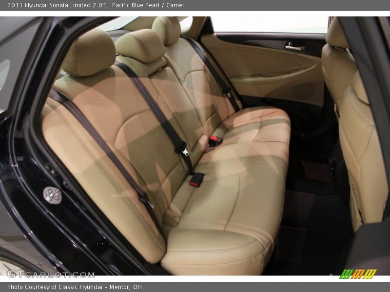 Pacific Blue Pearl / Camel 2011 Hyundai Sonata Limited 2.0T