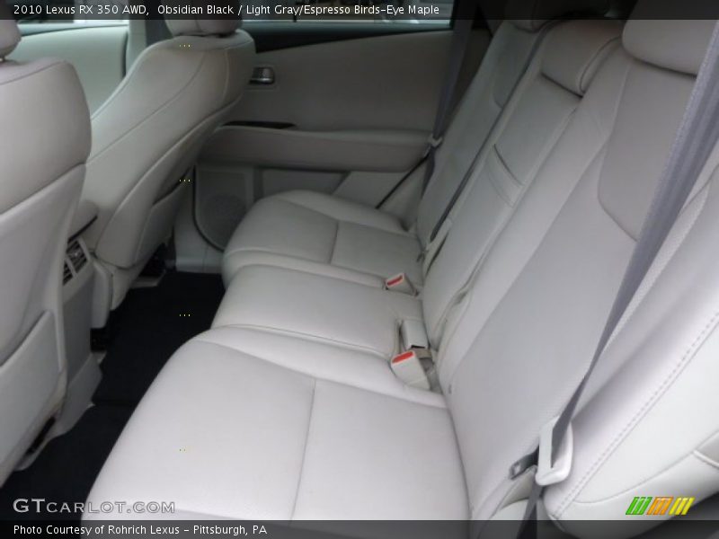 Obsidian Black / Light Gray/Espresso Birds-Eye Maple 2010 Lexus RX 350 AWD