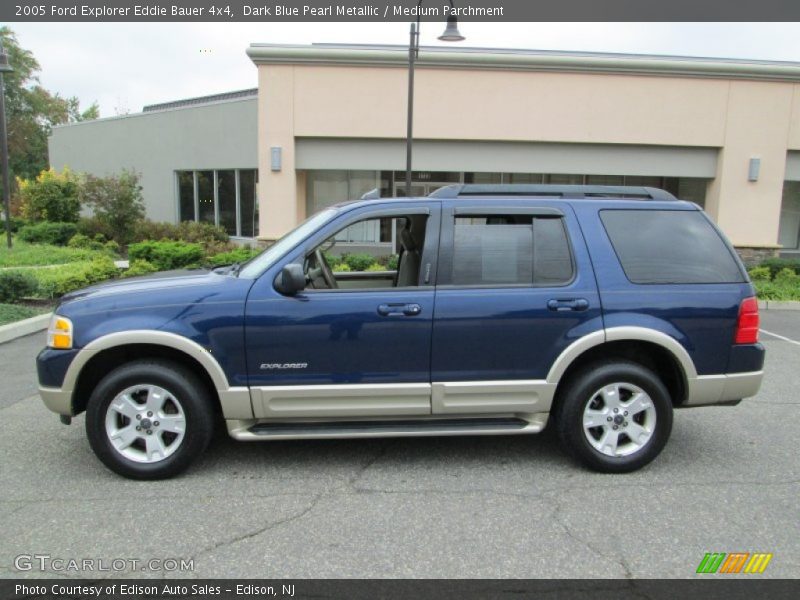 Dark Blue Pearl Metallic / Medium Parchment 2005 Ford Explorer Eddie Bauer 4x4