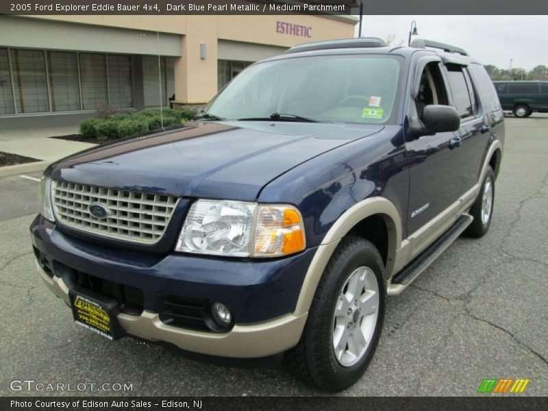 Dark Blue Pearl Metallic / Medium Parchment 2005 Ford Explorer Eddie Bauer 4x4