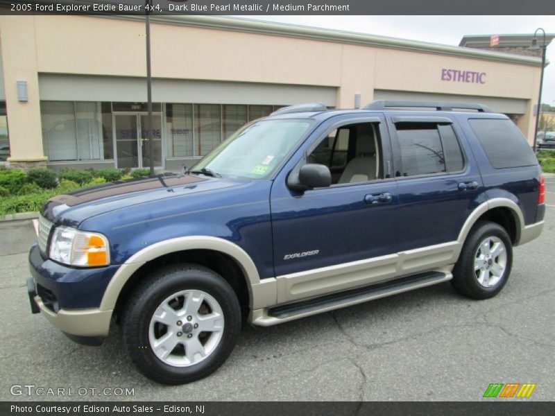 Dark Blue Pearl Metallic / Medium Parchment 2005 Ford Explorer Eddie Bauer 4x4