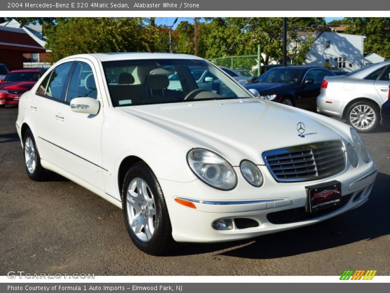 Alabaster White / Stone 2004 Mercedes-Benz E 320 4Matic Sedan