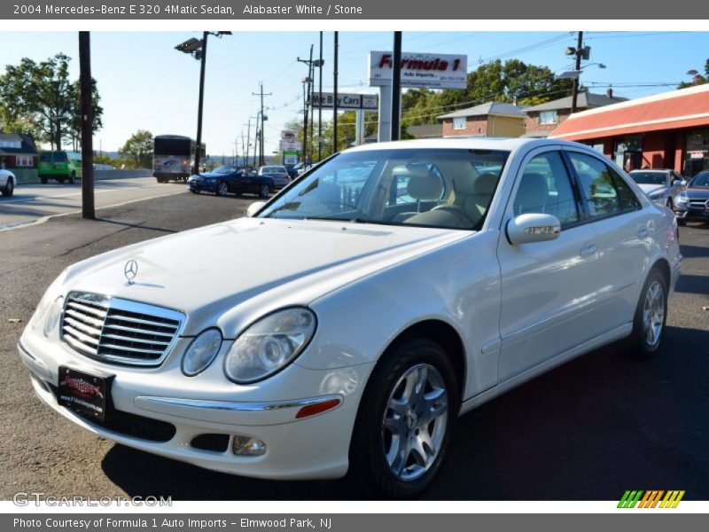 Alabaster White / Stone 2004 Mercedes-Benz E 320 4Matic Sedan
