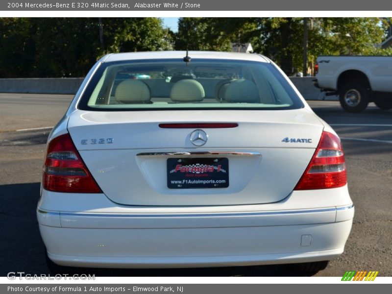 Alabaster White / Stone 2004 Mercedes-Benz E 320 4Matic Sedan