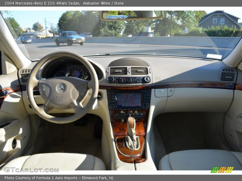 Alabaster White / Stone 2004 Mercedes-Benz E 320 4Matic Sedan