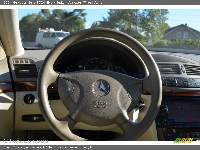 Alabaster White / Stone 2004 Mercedes-Benz E 320 4Matic Sedan