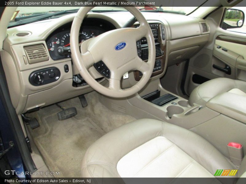 Dark Blue Pearl Metallic / Medium Parchment 2005 Ford Explorer Eddie Bauer 4x4