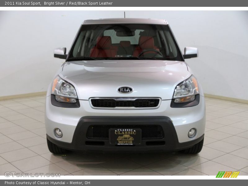 Bright Silver / Red/Black Sport Leather 2011 Kia Soul Sport