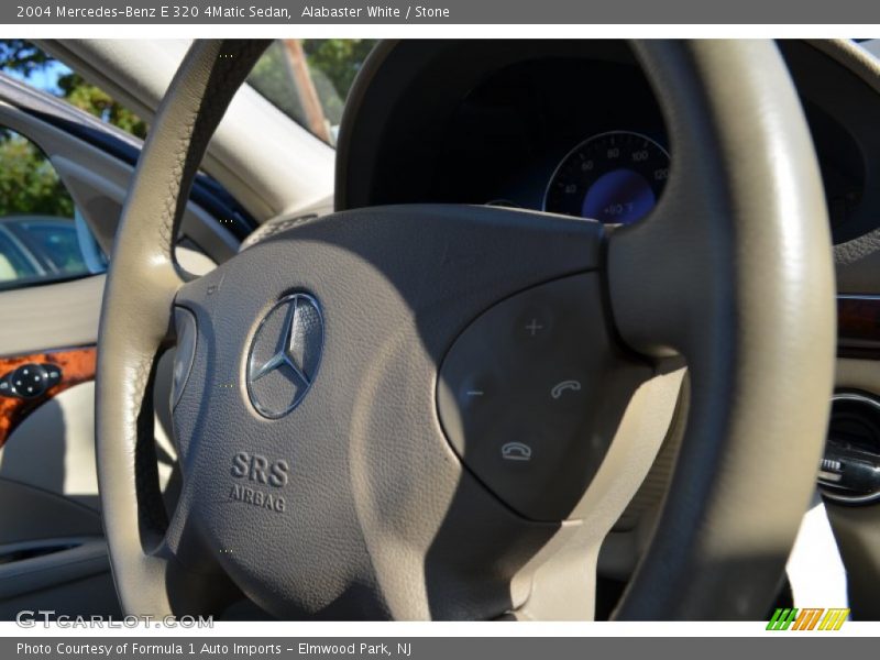 Alabaster White / Stone 2004 Mercedes-Benz E 320 4Matic Sedan