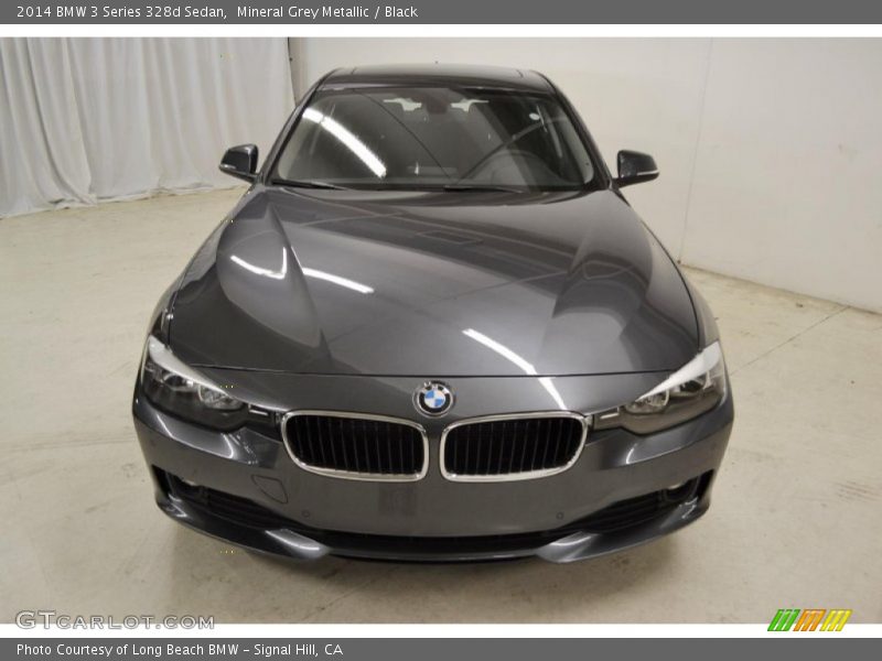 Mineral Grey Metallic / Black 2014 BMW 3 Series 328d Sedan