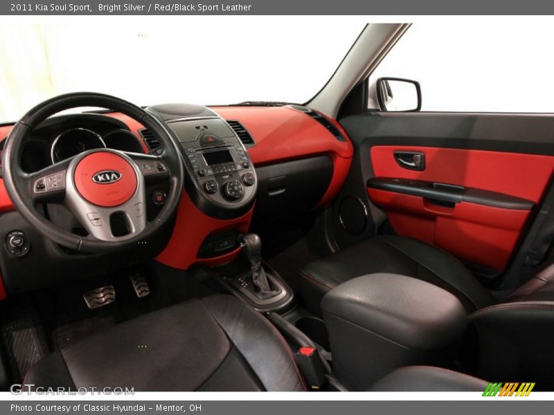 Bright Silver / Red/Black Sport Leather 2011 Kia Soul Sport