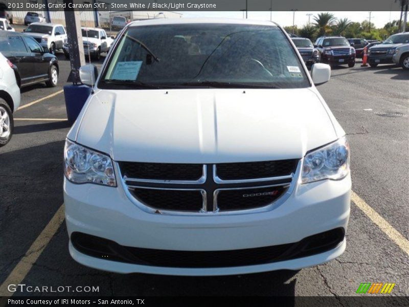 Stone White / Black/Light Graystone 2013 Dodge Grand Caravan SXT