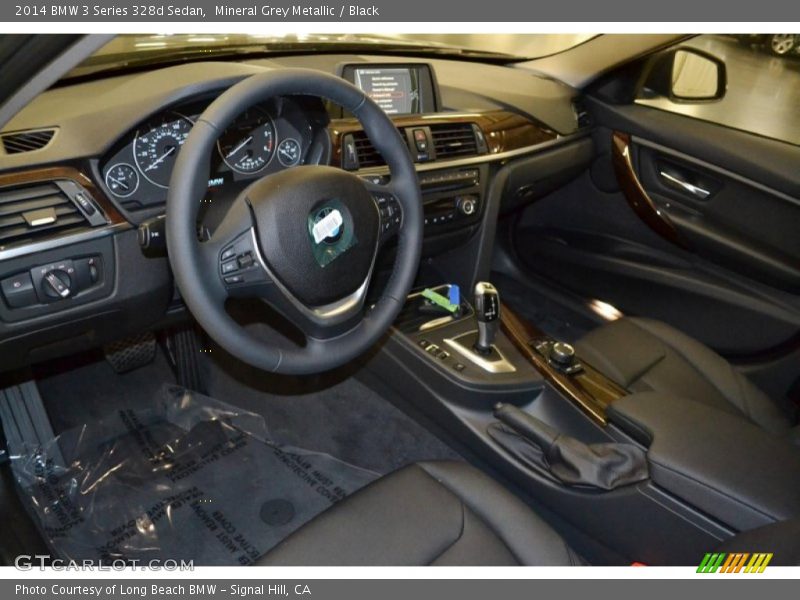 Mineral Grey Metallic / Black 2014 BMW 3 Series 328d Sedan