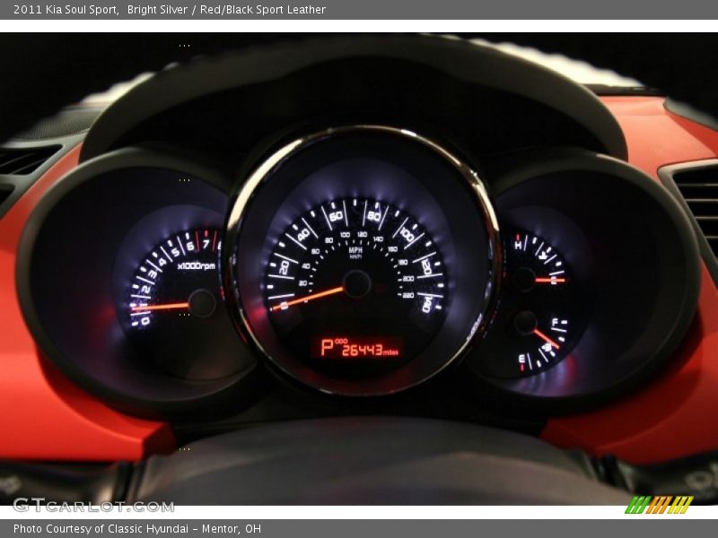 Bright Silver / Red/Black Sport Leather 2011 Kia Soul Sport