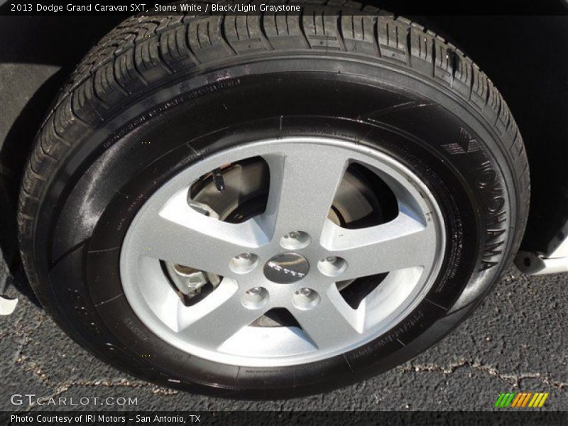 Stone White / Black/Light Graystone 2013 Dodge Grand Caravan SXT
