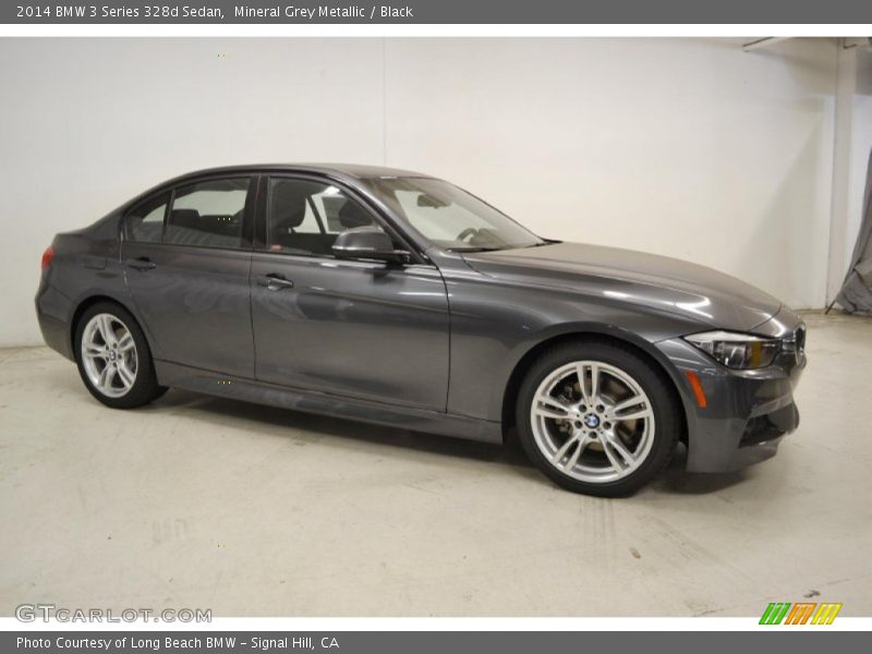Mineral Grey Metallic / Black 2014 BMW 3 Series 328d Sedan