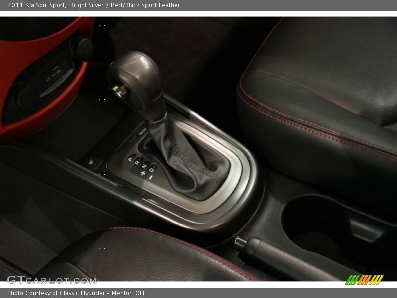 Bright Silver / Red/Black Sport Leather 2011 Kia Soul Sport