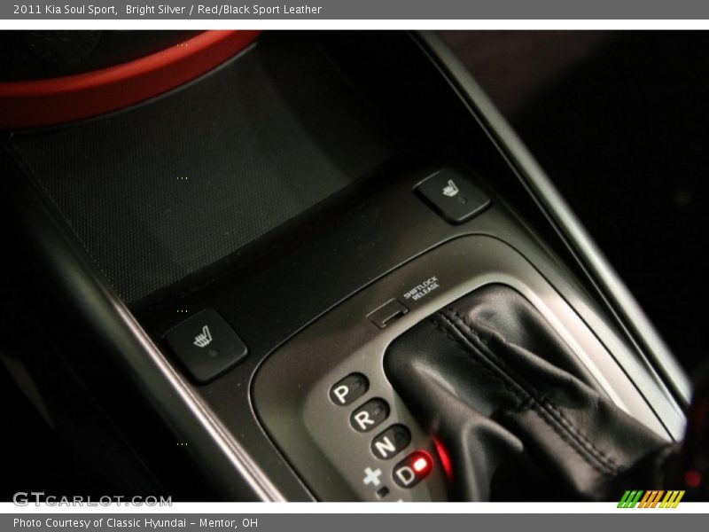 Bright Silver / Red/Black Sport Leather 2011 Kia Soul Sport