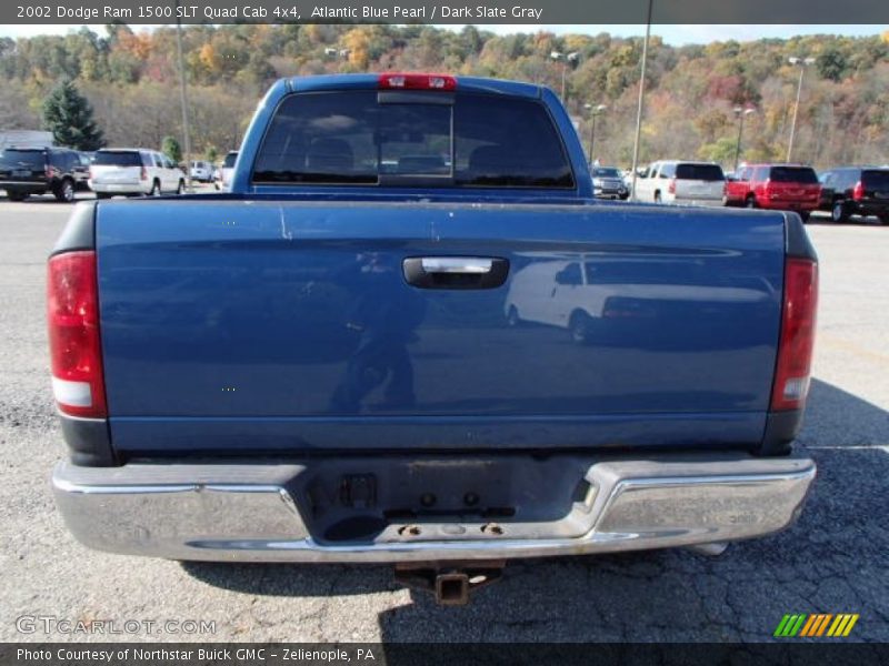 Atlantic Blue Pearl / Dark Slate Gray 2002 Dodge Ram 1500 SLT Quad Cab 4x4