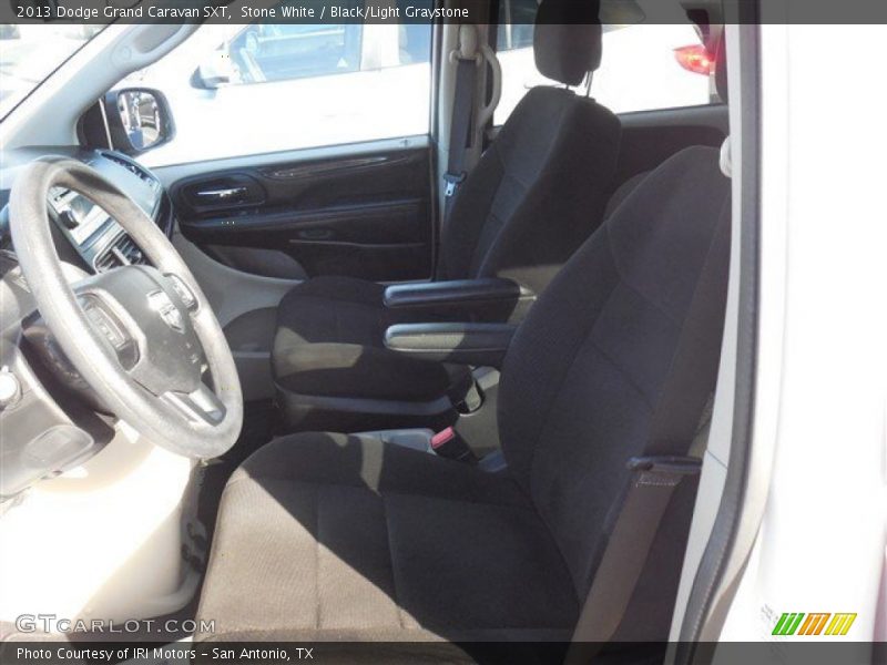 Stone White / Black/Light Graystone 2013 Dodge Grand Caravan SXT
