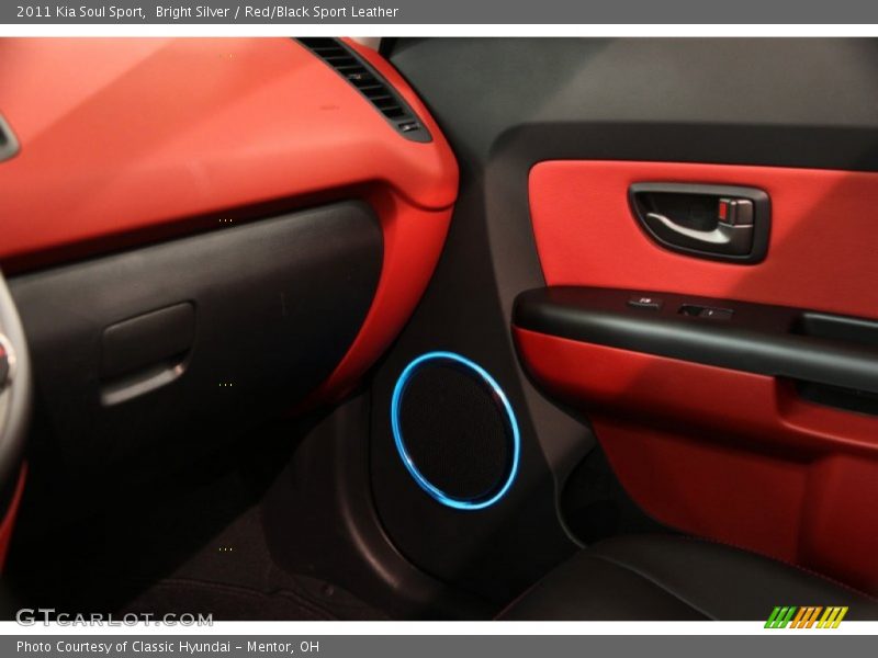 Bright Silver / Red/Black Sport Leather 2011 Kia Soul Sport