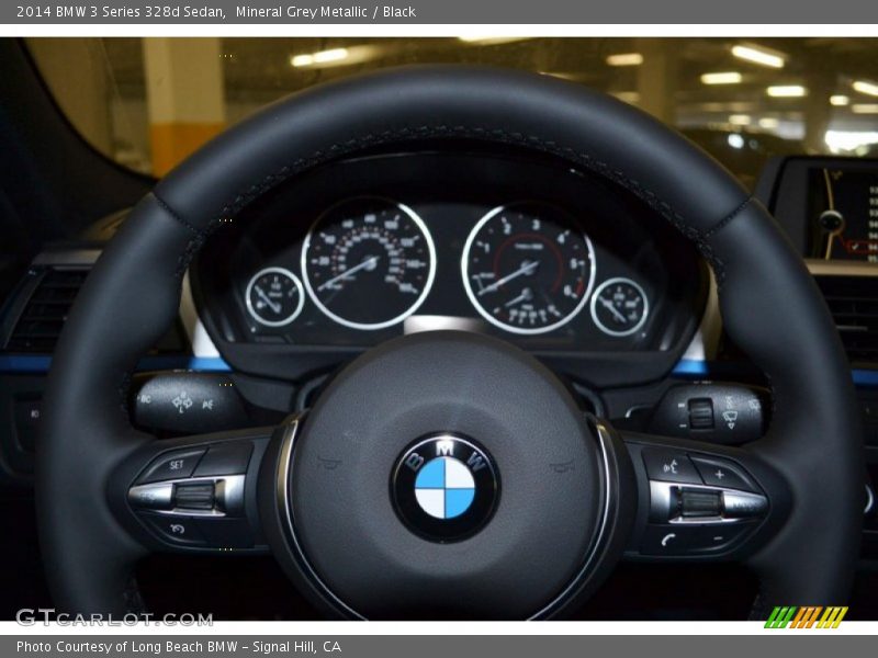 Mineral Grey Metallic / Black 2014 BMW 3 Series 328d Sedan
