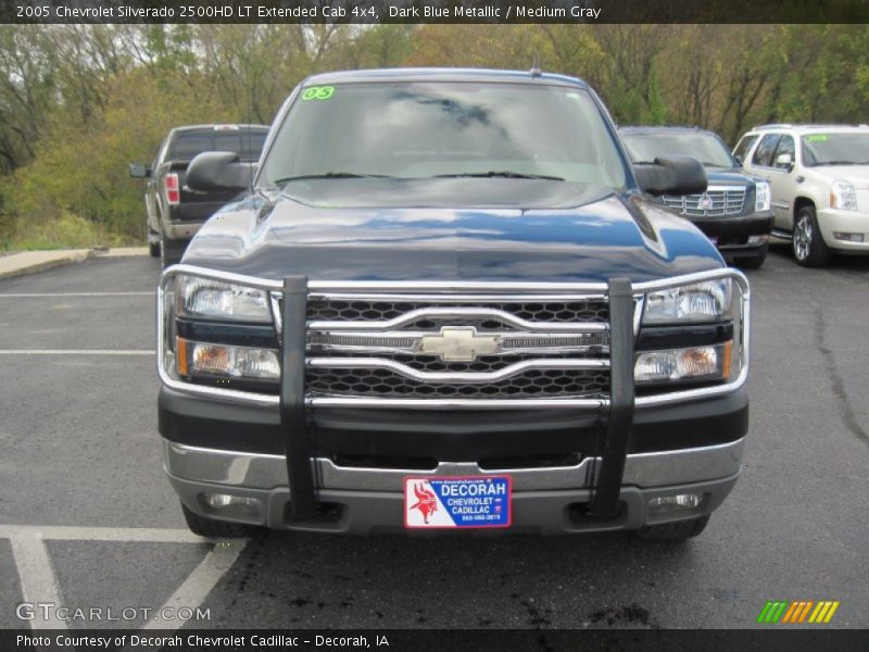 Dark Blue Metallic / Medium Gray 2005 Chevrolet Silverado 2500HD LT Extended Cab 4x4