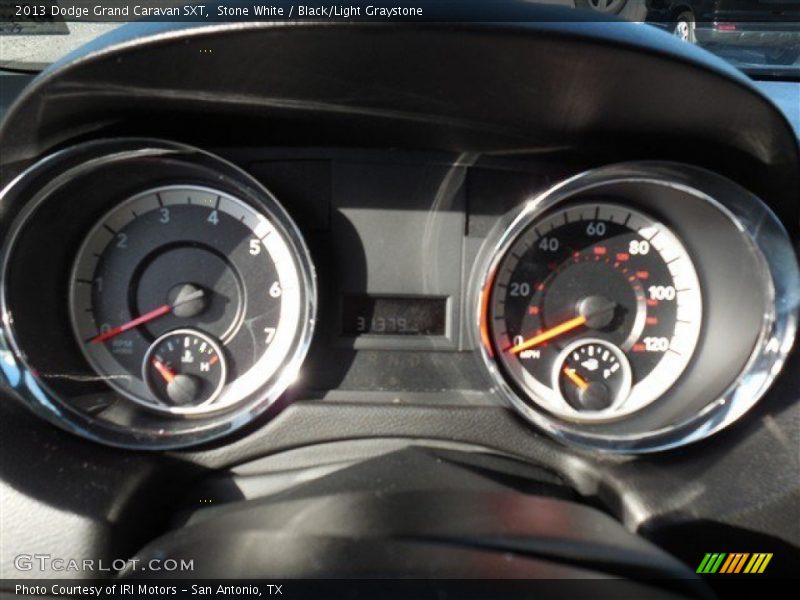 Stone White / Black/Light Graystone 2013 Dodge Grand Caravan SXT