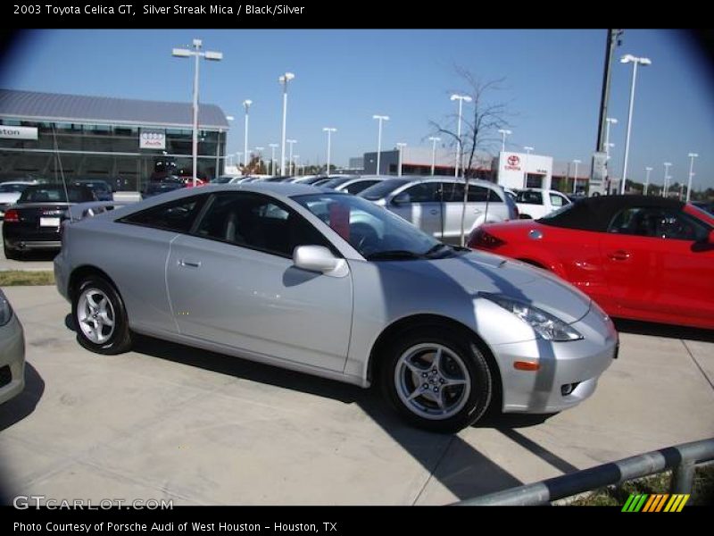 Silver Streak Mica / Black/Silver 2003 Toyota Celica GT