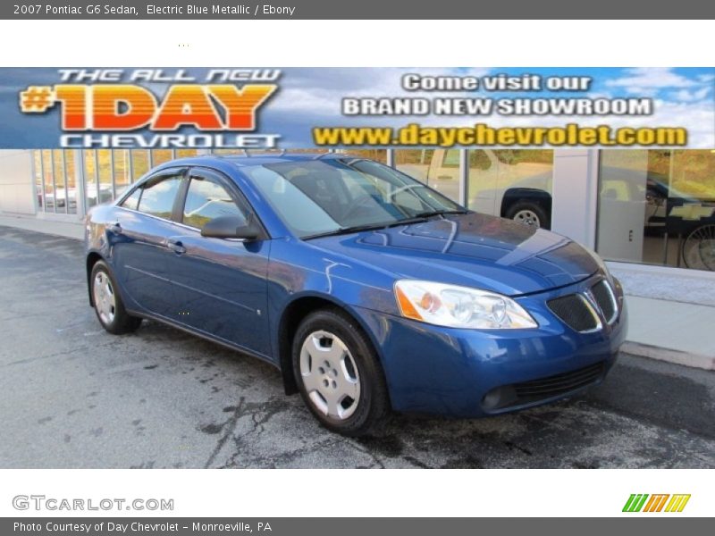 Electric Blue Metallic / Ebony 2007 Pontiac G6 Sedan